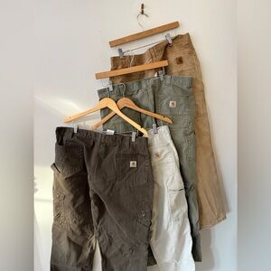 Carhartt Pants BUNDLE Brown, Green, and Cream Cargo Collection